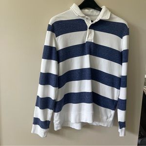 Vineyard Vines Men’s Long Sleeve Polo Shirt XL Blue Stripe Cotton Preppy1K003609